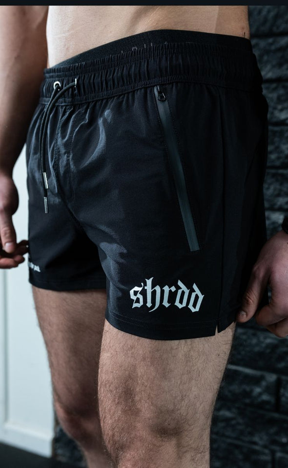 Wolves - Quads of the Gods Lift Shorts -Black / White - Stay Shredded