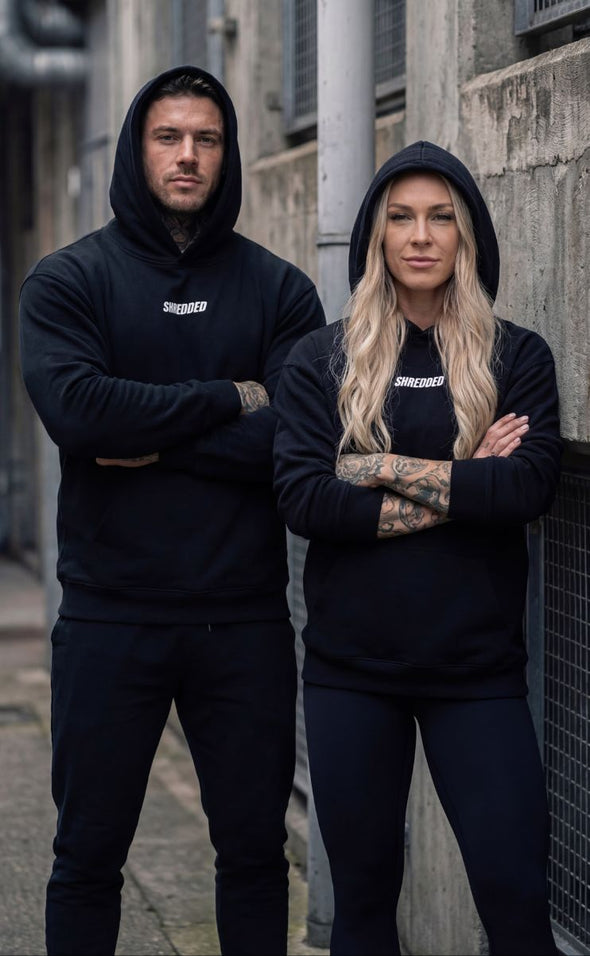 Unchained Doberman Hoodie - UniSex - Black / Coloured